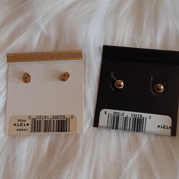 VINTAGE NAPIER EARRINGS, 2 pr. Surgical steel post - Picture 4 of 4